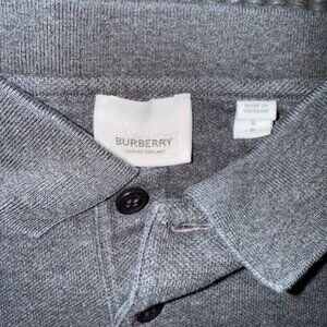 Burberry Grey Polo - Size Small
